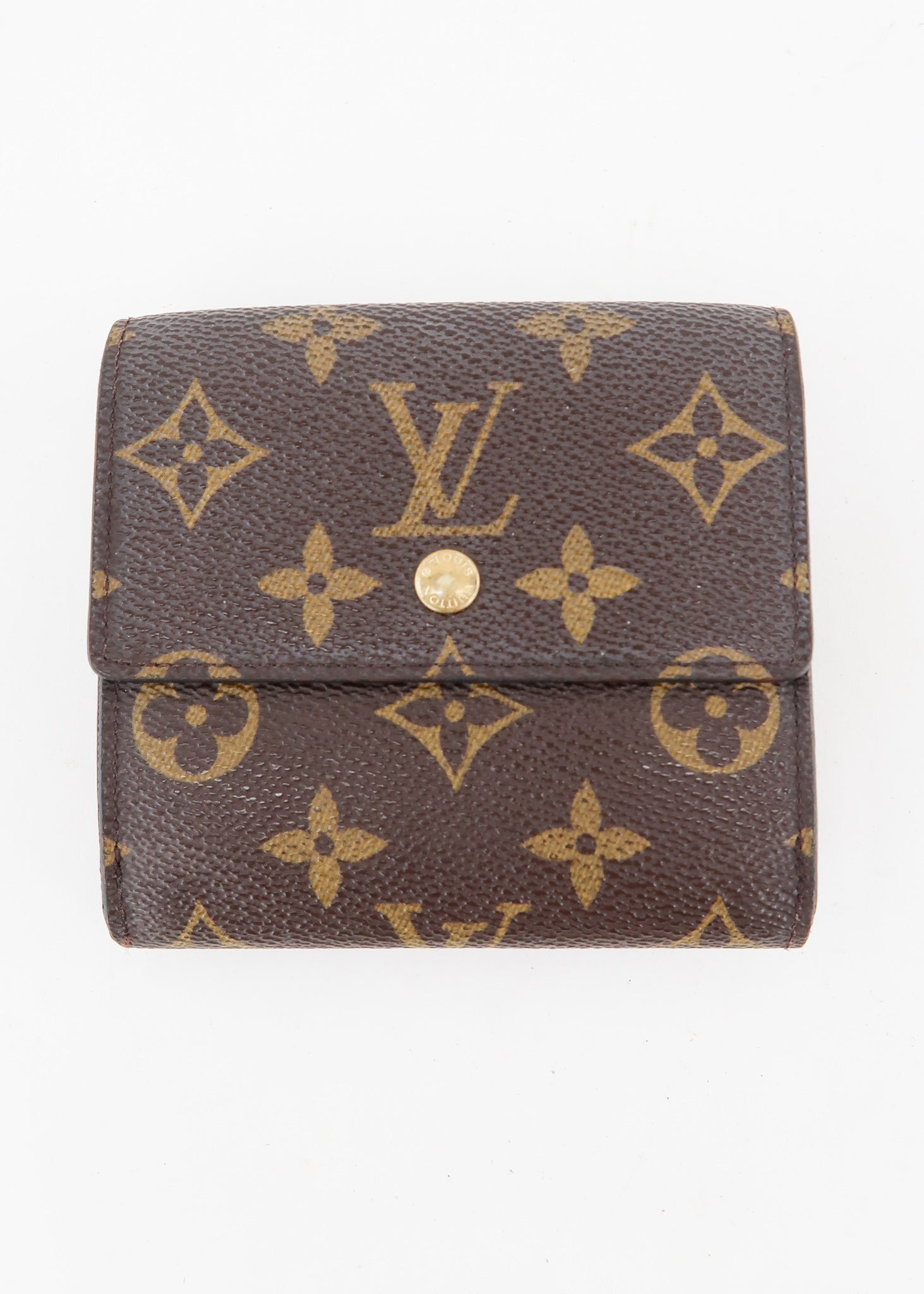 Louis Vuitton Elise Wallet in brown Monogram . Made in France