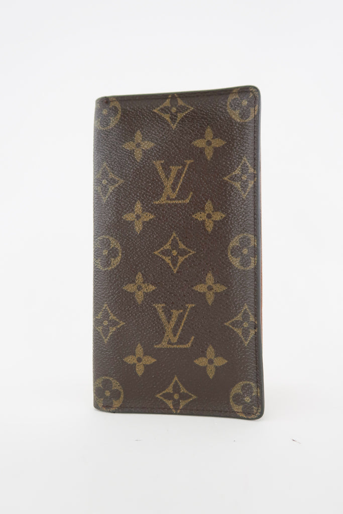 Louis Vuitton Monogram Long Bifold Wallet Check Book and Card