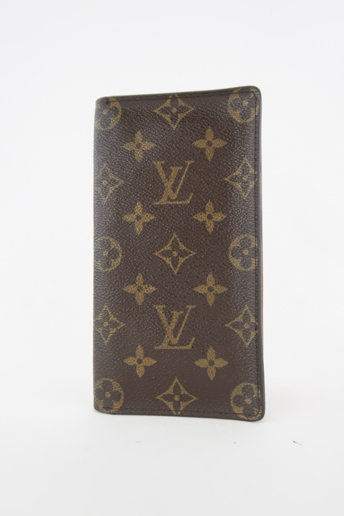Louis Vuitton, Bags, Authentic Vintage Louis Vuitton Monogram Checkbook  Cover Long Slim Wallet Card