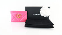 Load image into Gallery viewer, Chanel 19 Card Holder Dark Pink