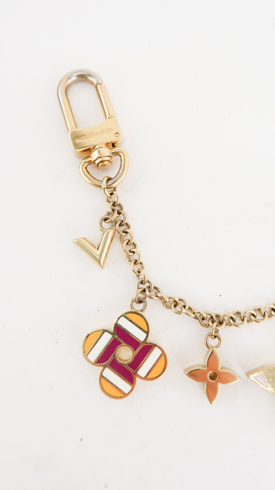 Louis Vuitton Gold Finished Metal Spring Street Chain Bag Charm