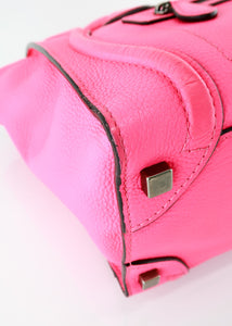 Celine Mini Luggage Neon Pink