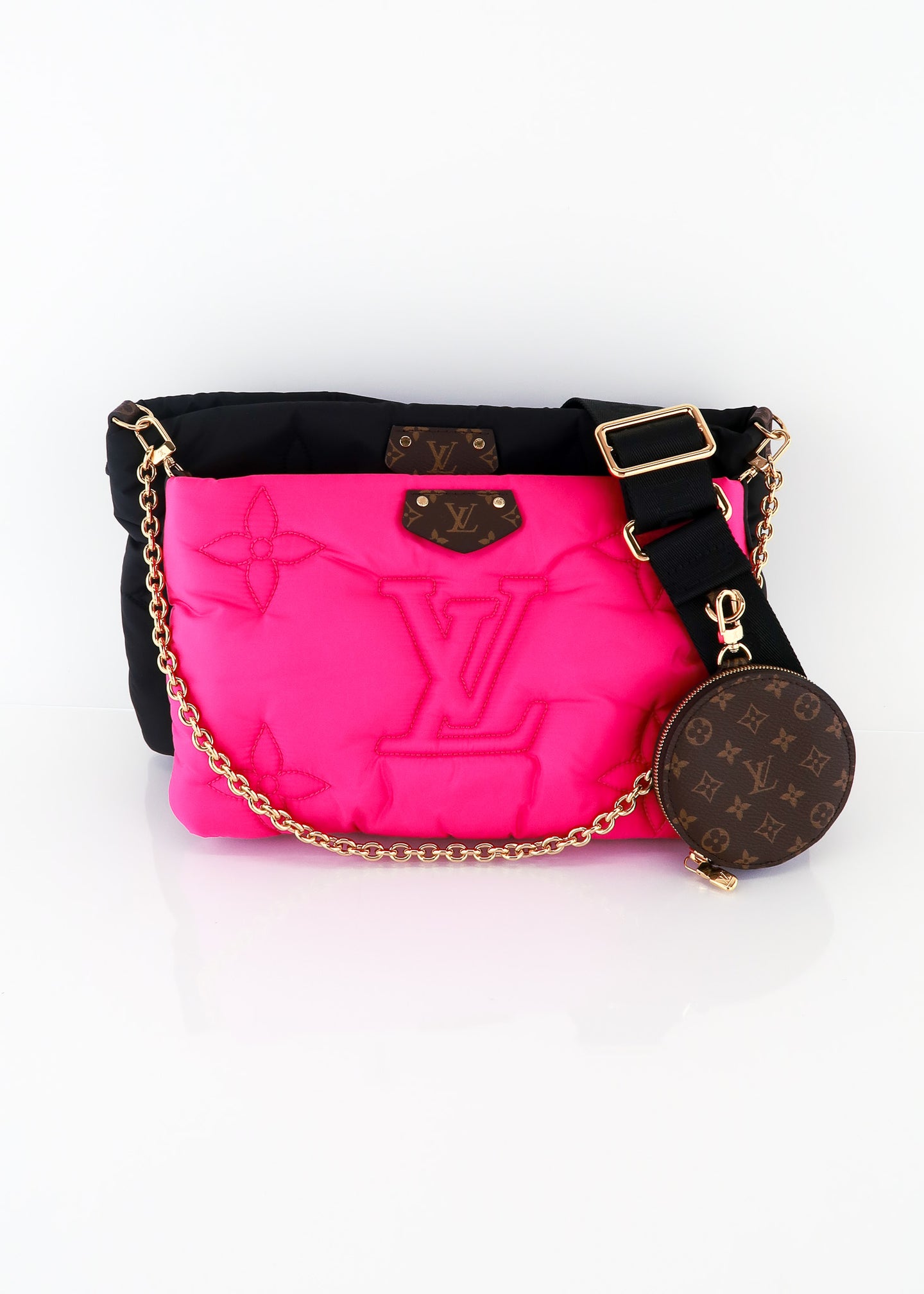 Louis Vuitton - Authenticated Multi Pochette Accessoires Handbag - Cloth Black for Women, Very Good Condition