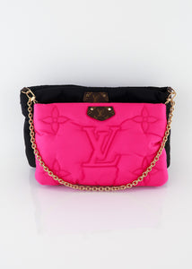 black and hot pink louis vuitton
