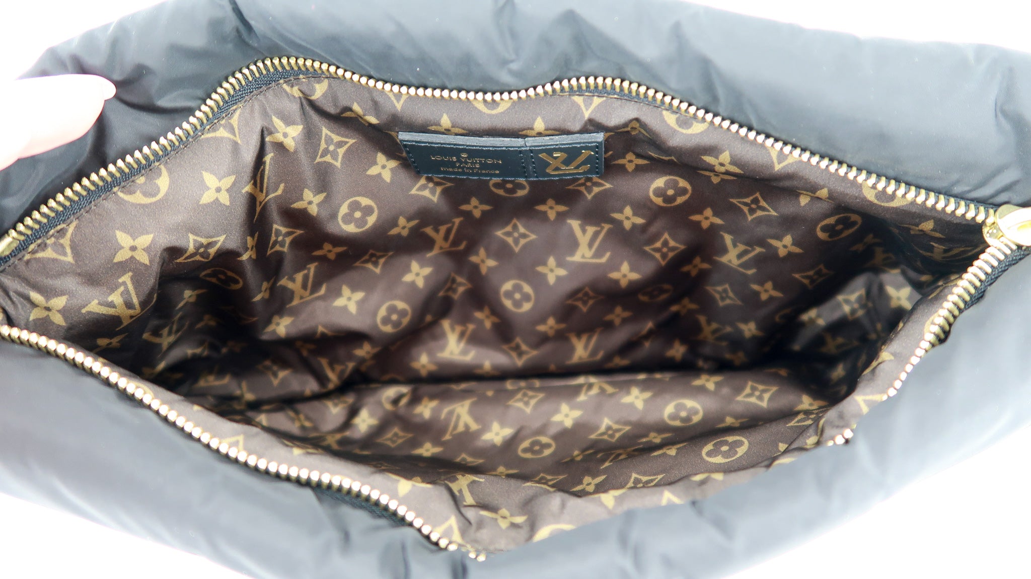 Louis Vuitton Pink and Black Monogram ECONYL Nylon Maxi Multi Pochette Gold Hardware, 2021, Pink/Black Womens Handbag