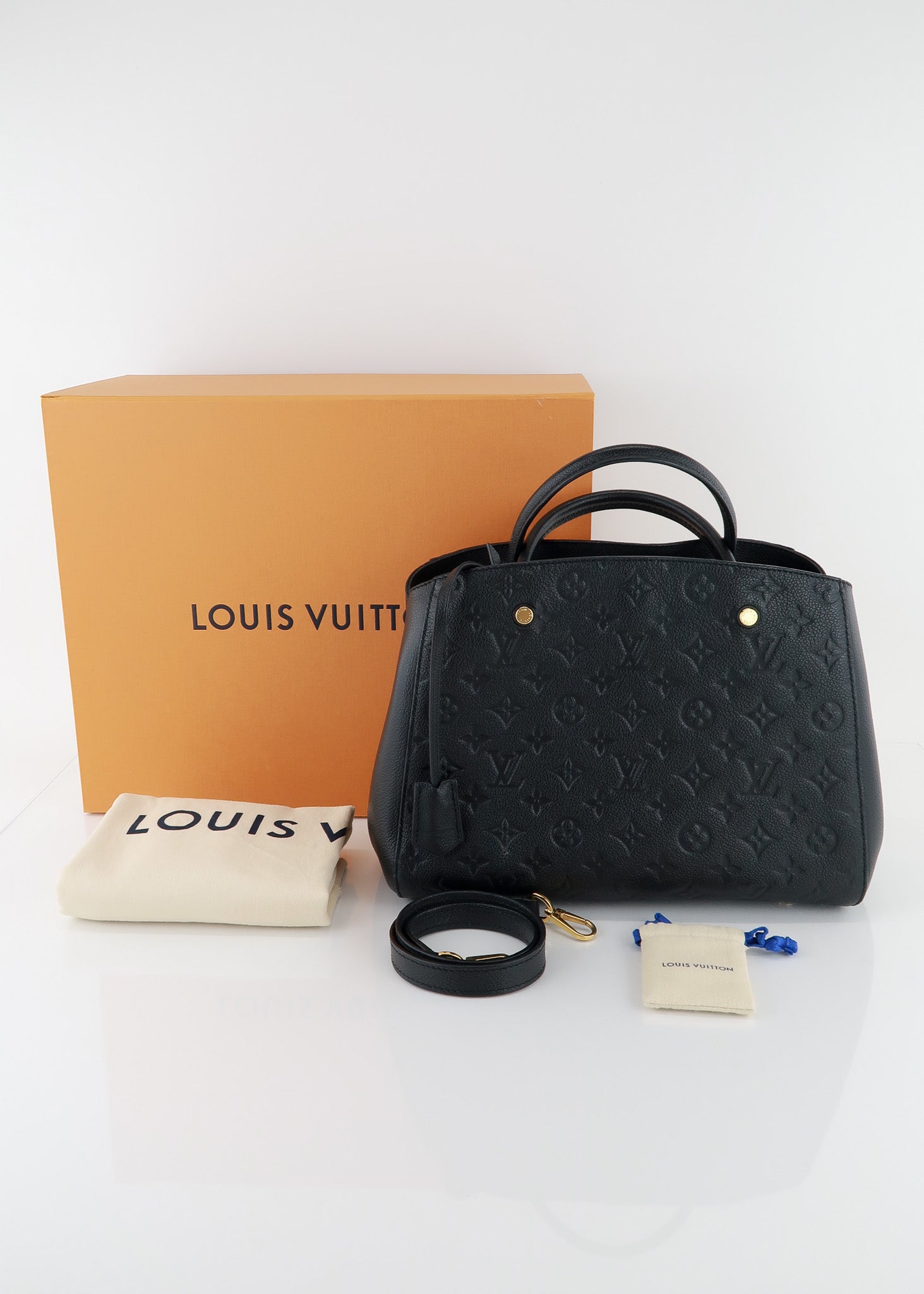 Louis Vuitton Empreinte Montaigne MM Black – DAC
