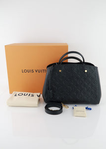 Louis Vuitton Empreinte Montaigne MM Black