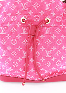 LOUIS VUITTON Authentic Women's Noefle MM 2way Denim Pink