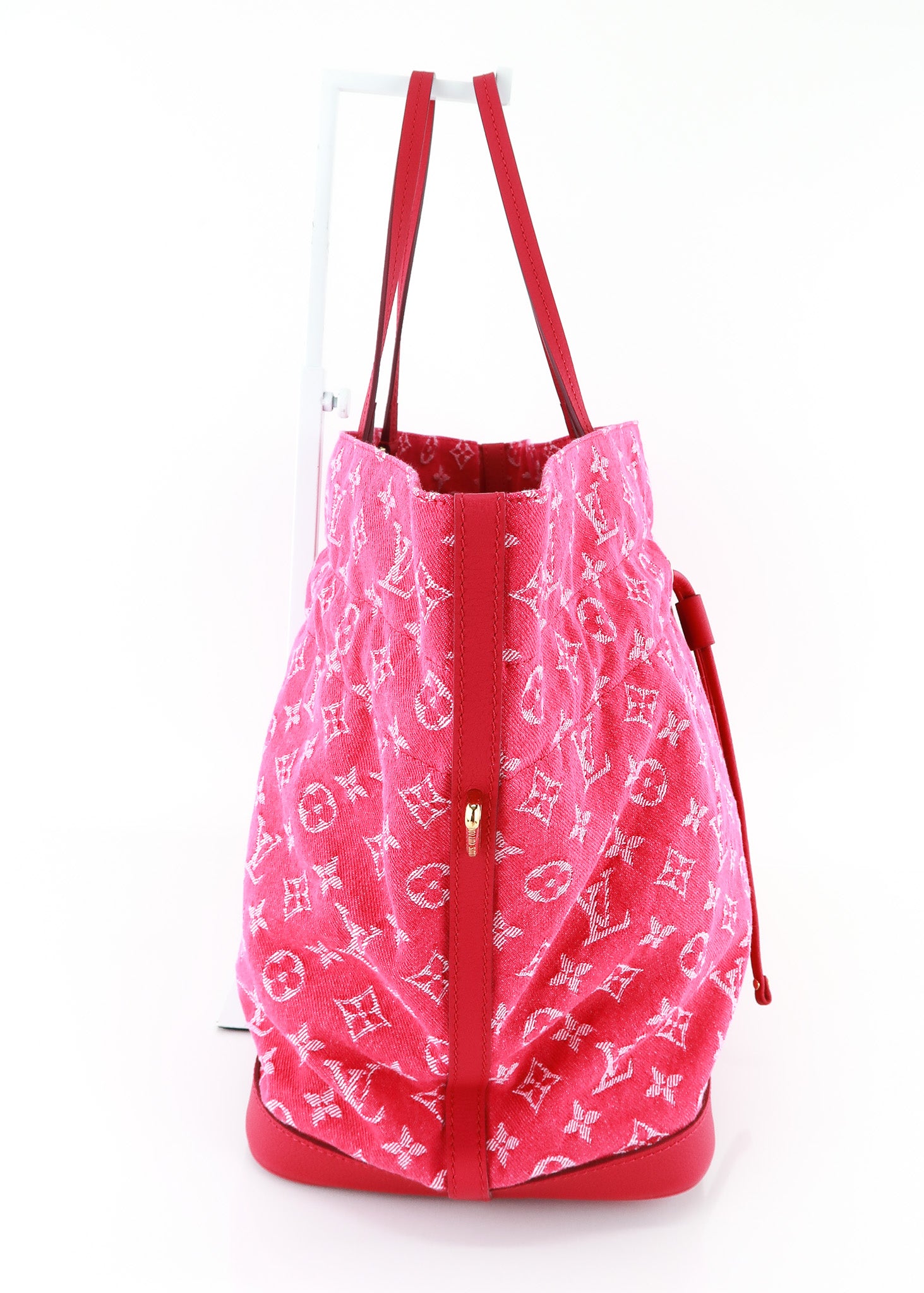 Louis Vuitton, Bags, Louis Vuitton Pink Monogram Denim Noefull Mm Tote  Shoulder Bag Lv Rose Andian Lv