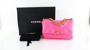 Chanel 19 Quilted Lambskin Medium Flap Pink