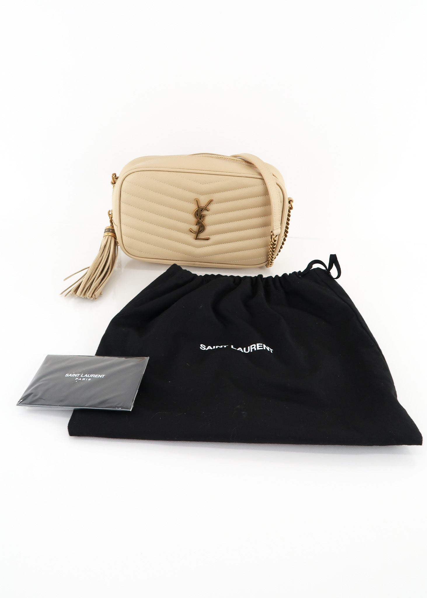 Saint Laurent Matelasse Grain de Poudre Monogram Lou Mini Camera Bag, Saint Laurent Handbags