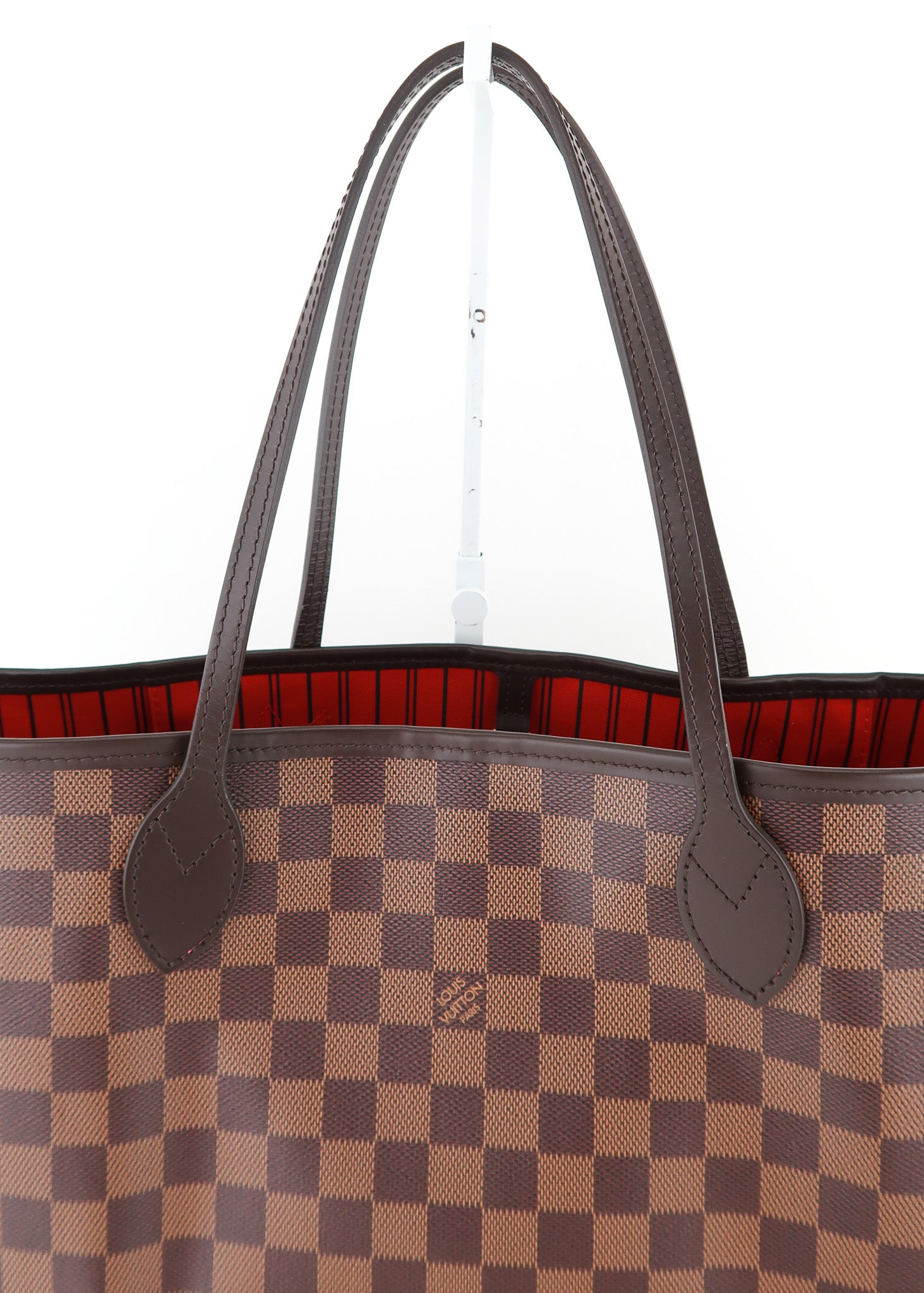 Louis Vuitton Neo Neverfull Damier Ebene (Without Pouch) PM Cerise Lining  in Canvas with Brass - US