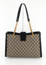 Load image into Gallery viewer, Gucci Supreme Padlock Medium Shoulder Bag Black