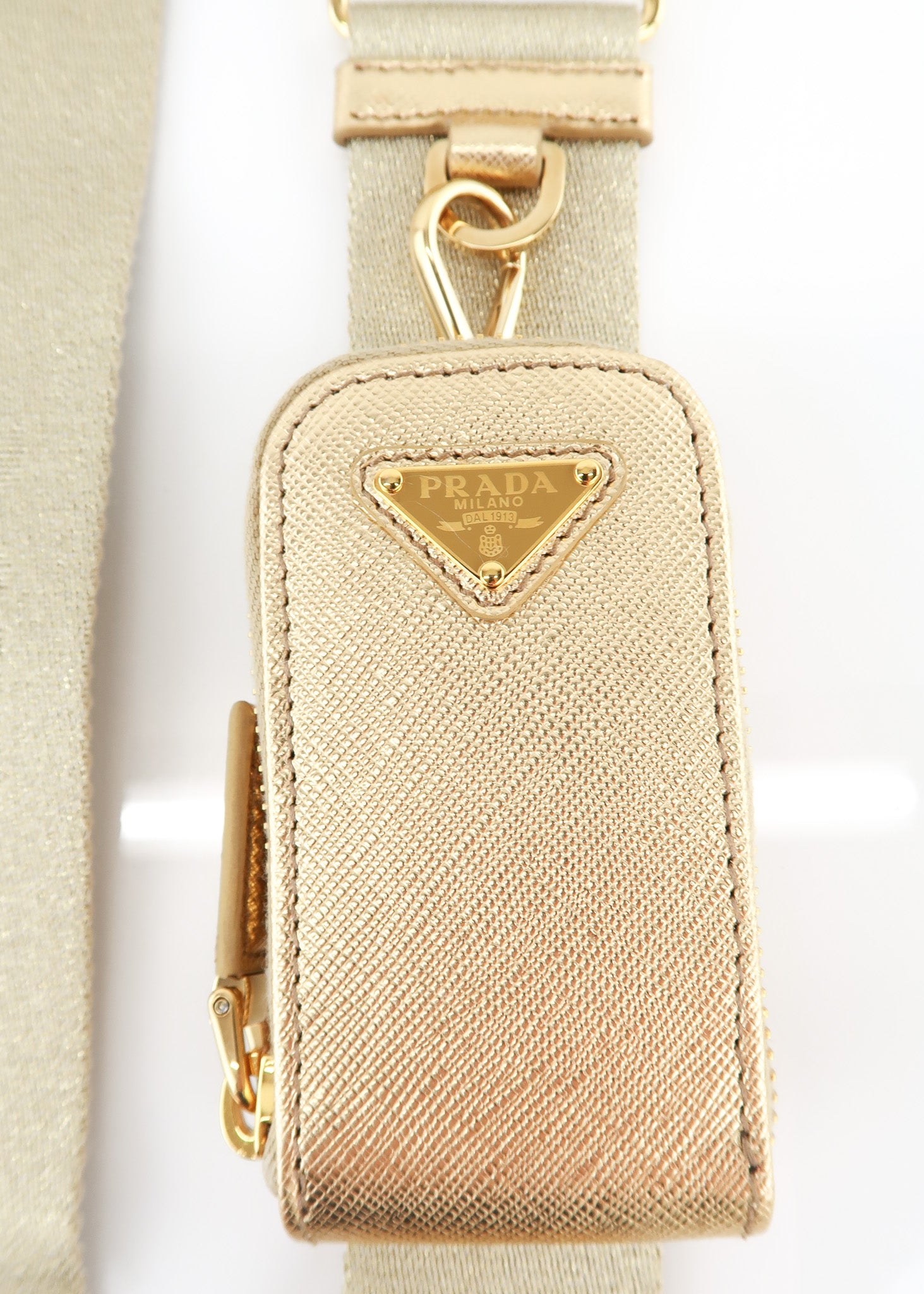 Prada Women's Triangle Leather Shoulder Bag