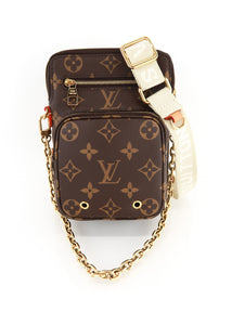 Louis Vuitton Utility Phone Sleeve Bag Monogram Canvas Brown