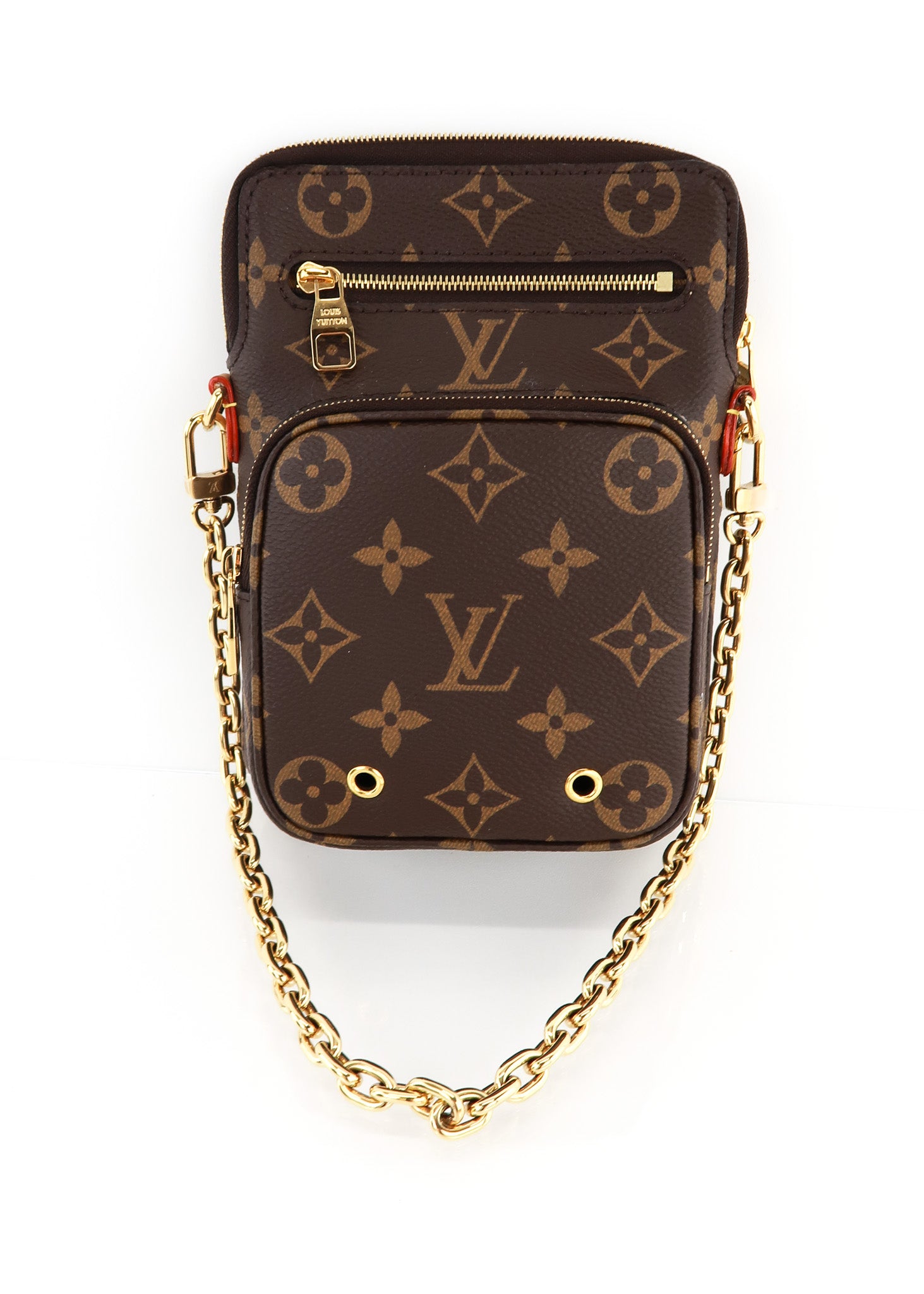 Louis Vuitton Monogram Utility Phone Sleeve - Brown Crossbody Bags