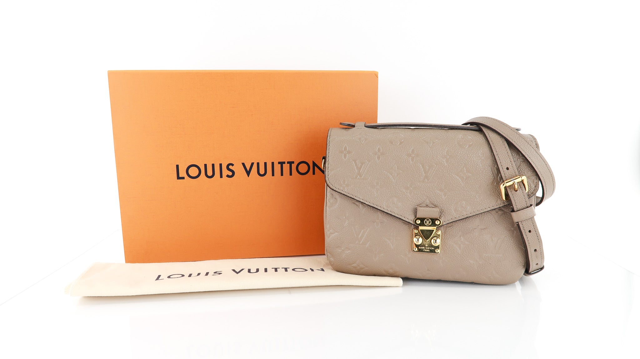 Louis Vuitton Pochette Metis Turtledove Empreinte, New in Dustbag