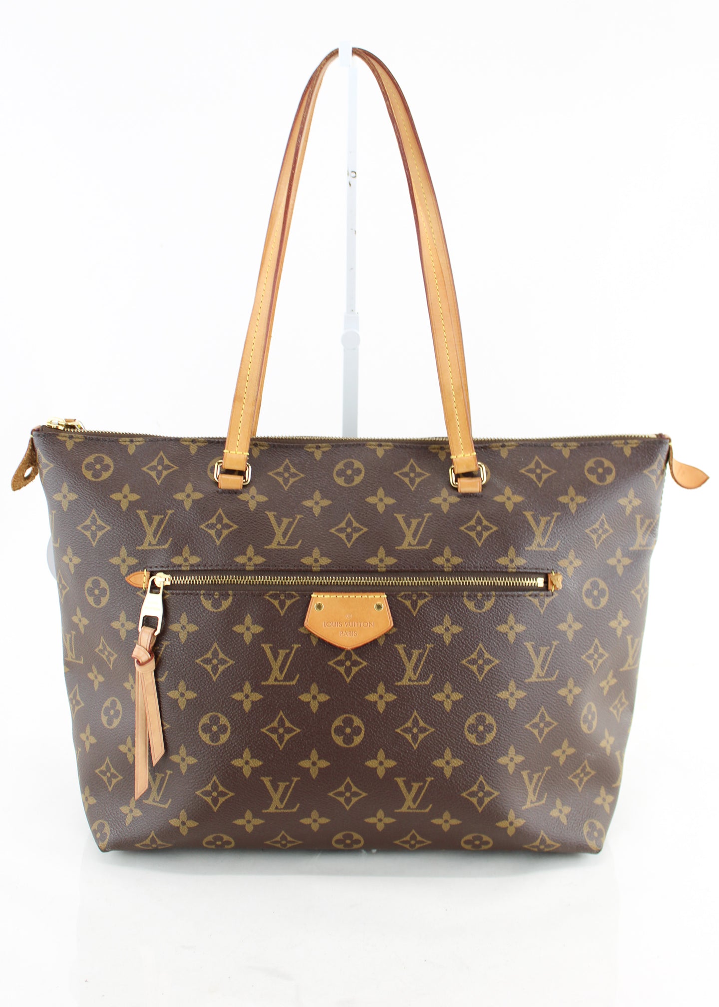 Louis Vuitton Iena MM Damier Azur Canvas Shoulder Tote Bag  eBay