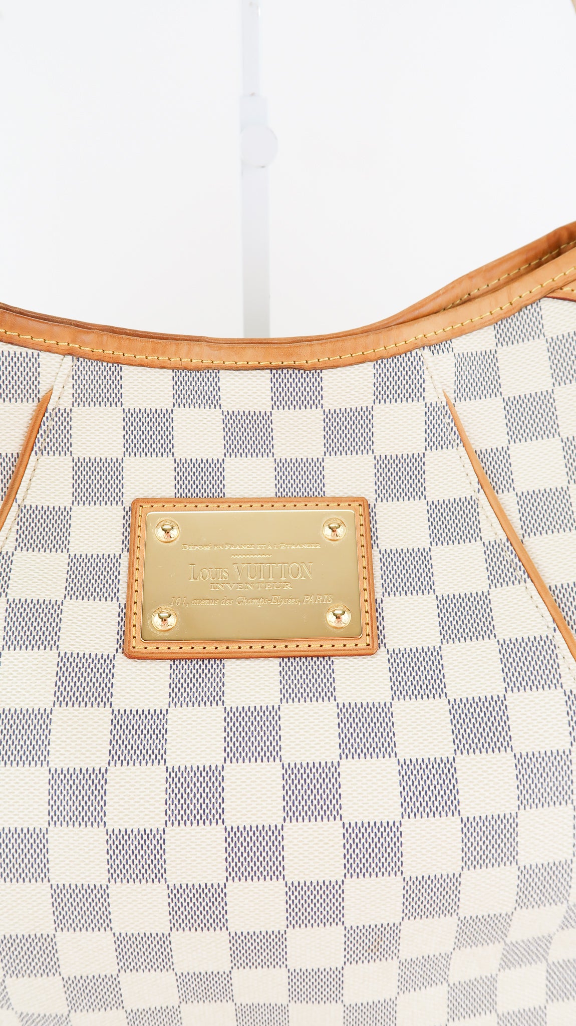 Louis Vuitton Damier Azur Galliera PM Shoulder Handbag MM Louis Vuitton
