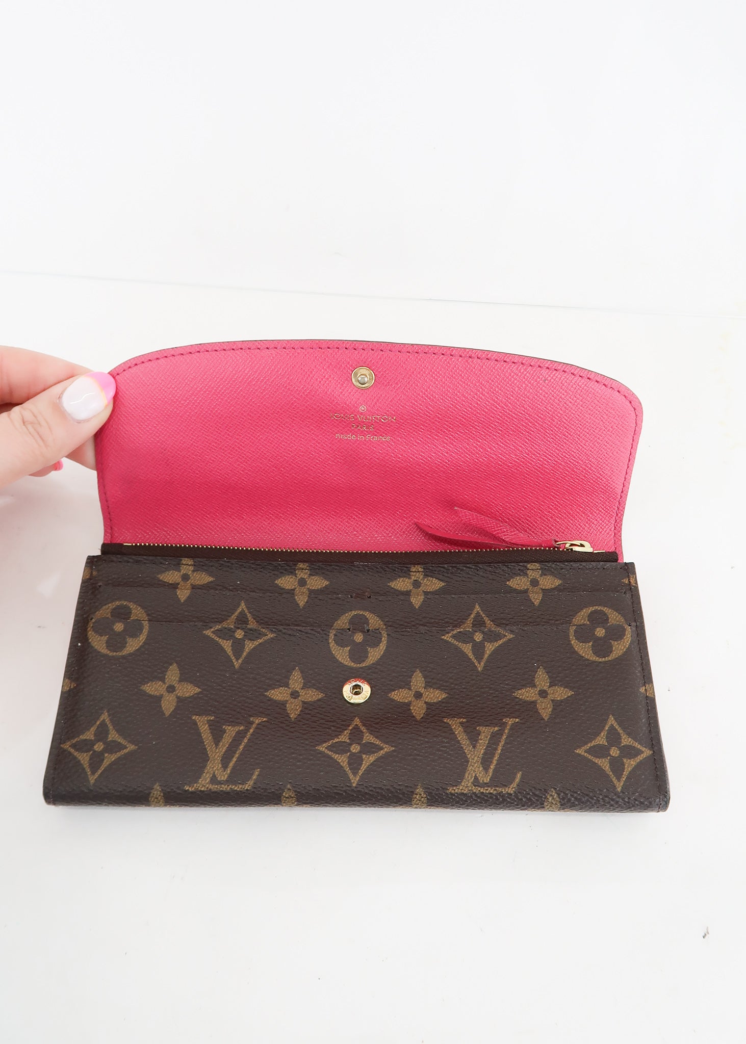 Louis Vuitton - Authenticated Emilie Wallet - Pink for Women, Very Good Condition
