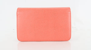 Chanel Timeless Wallet on a Chain Coral