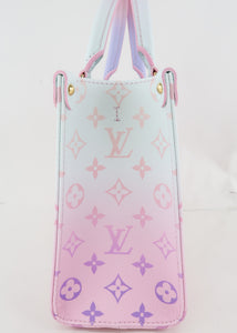 LV sunrise pastel on the go pm handbag / crossbody bag