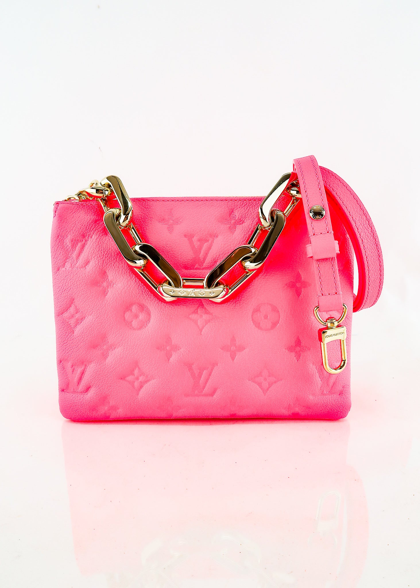 Louis Vuitton - Authenticated Coussin Handbag - Leather Pink Plain for Women, Very Good Condition