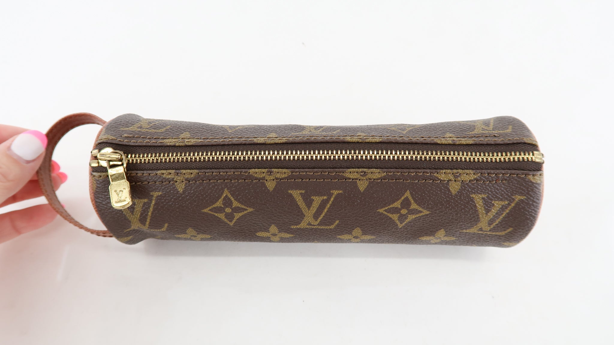 Louis Vuitton Monogram Trousse Ronde Pencil Case - Brown Cosmetic