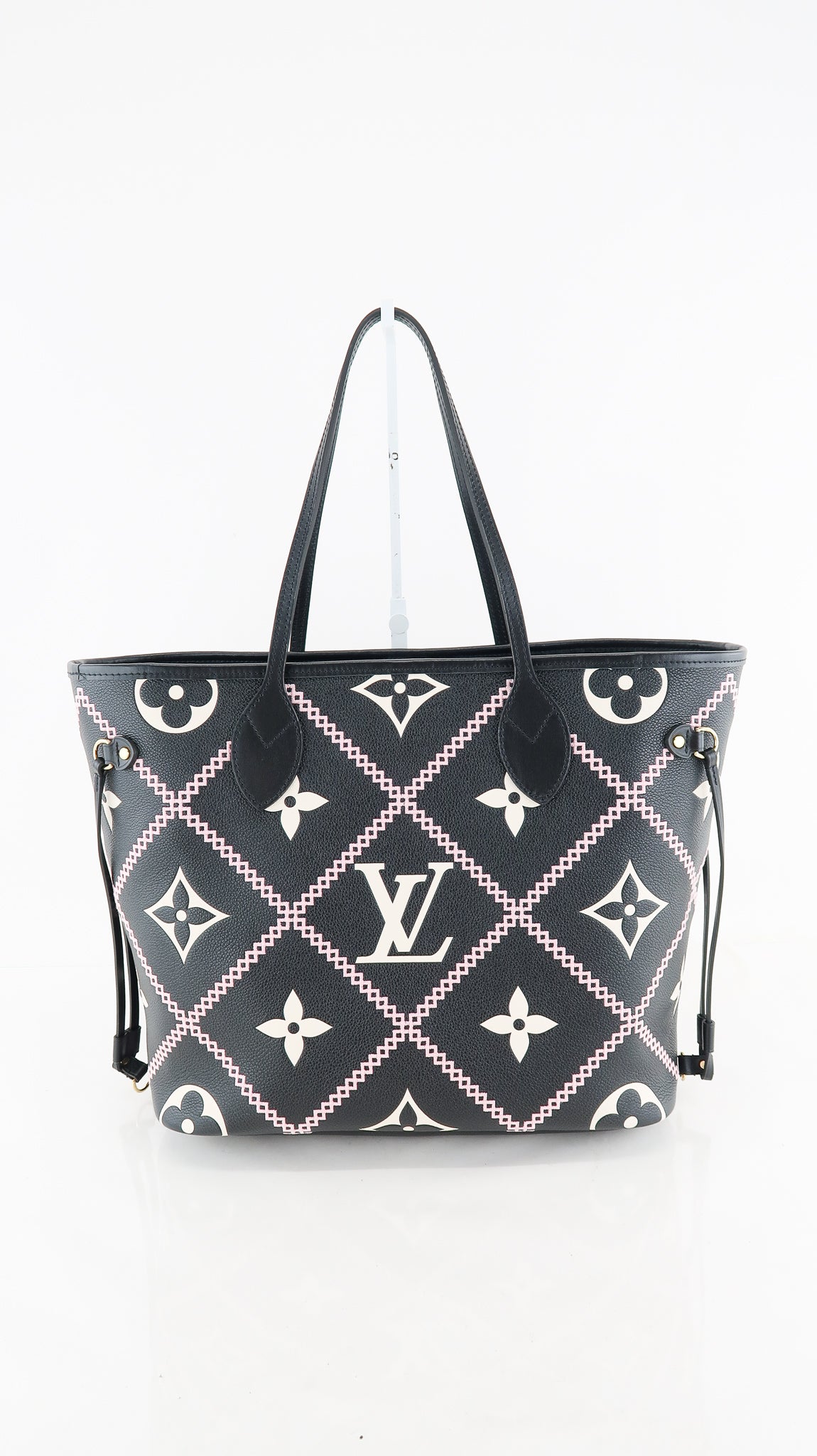 Louis Vuitton Black Monogram Empreinte Broderies Leather Neverfull