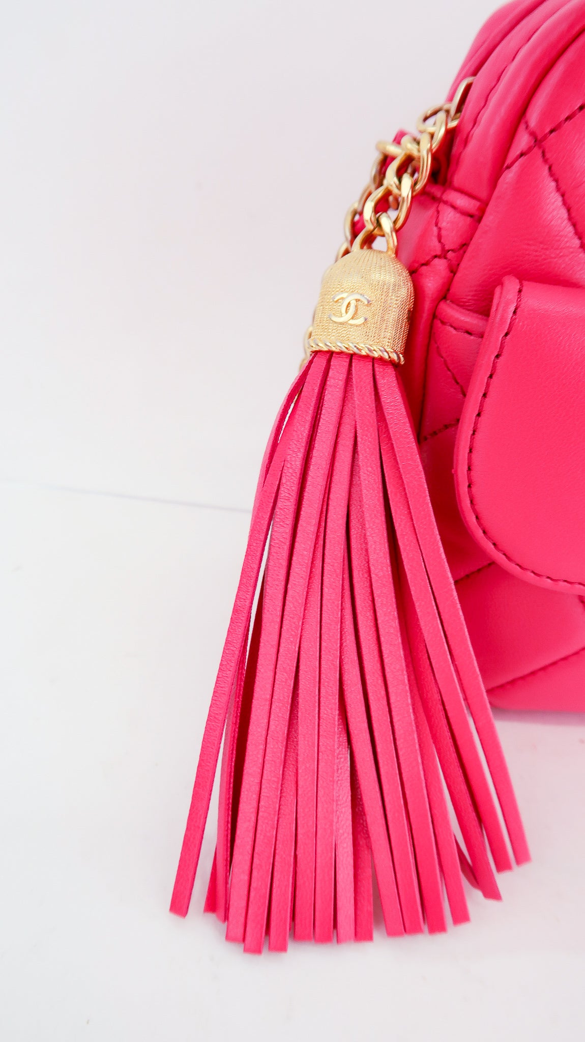 Chanel Matelasse Lambskin Camera Bag Pink – DAC