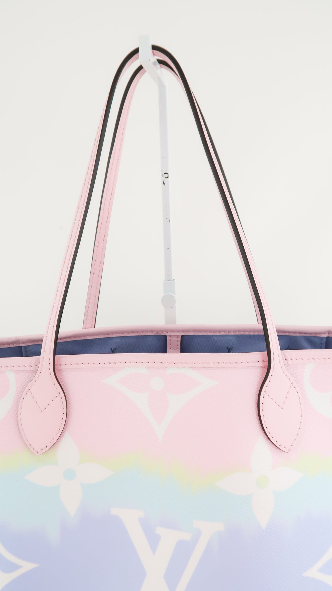 Louis+Vuitton+Neverfull+Tote+MM+Pastel+Pink+Escale+Monogram+Giant+Canvas+Limited+Edition  for sale online