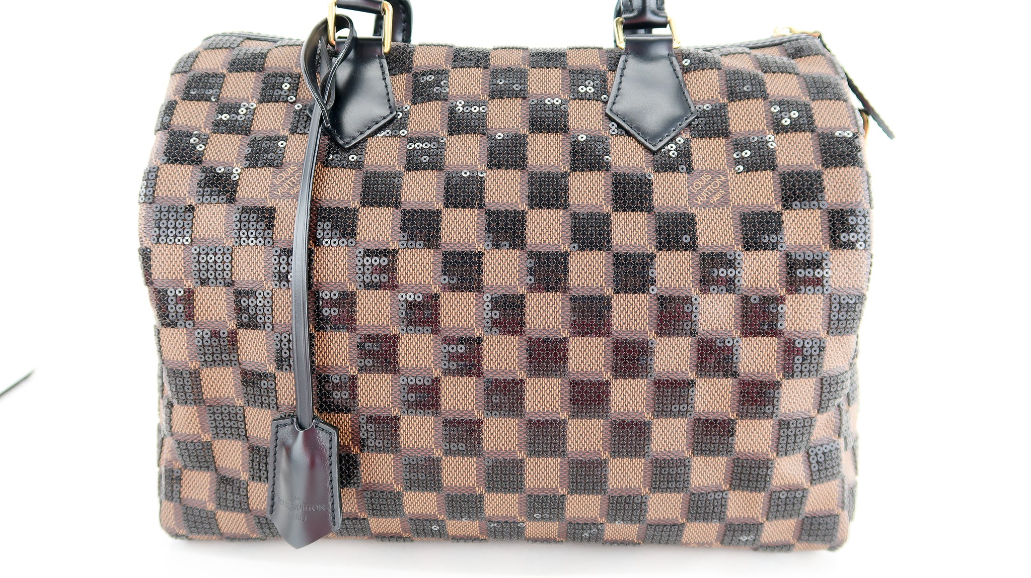 Authentic New Louis Vuitton Limited Edition Damier Paillettes Speedy 30 Bag