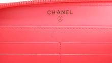 Load image into Gallery viewer, Chanel Patent Leather Zippy Wallet Neon Pink