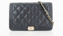 Load image into Gallery viewer, Chanel Boy Wallet on Chain Black