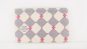 Louis Vuitton Damier Azur Pink Studs Card Holder
