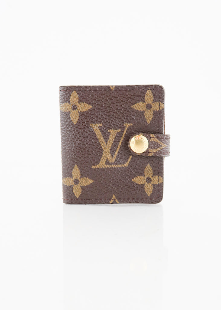 Louis Vuitton Monogram LV French Purse Snap Wallet Card Holder Brown