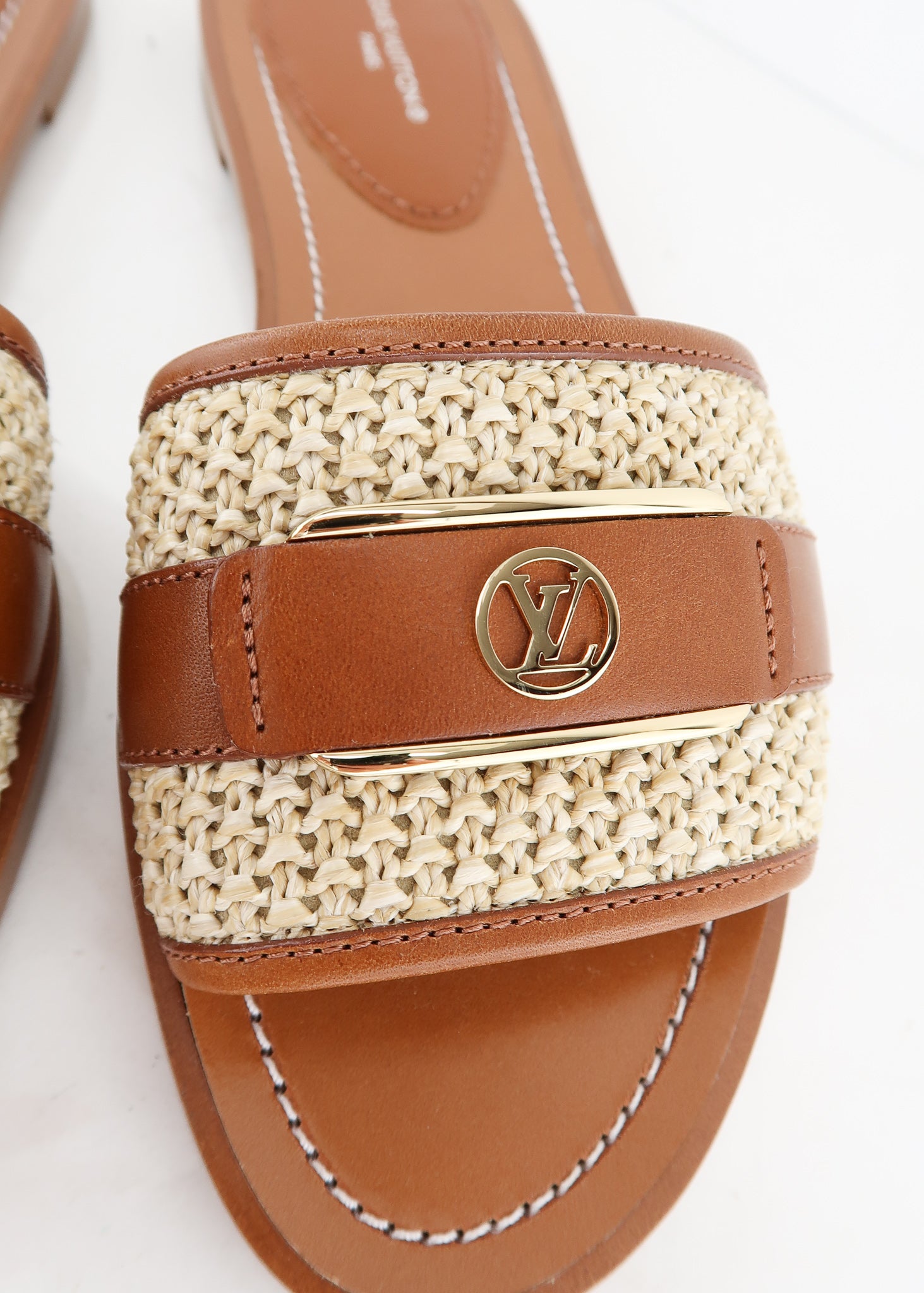Louis Vuitton Authenticated Leather Sandal