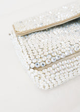 Load image into Gallery viewer, Chanel Chocolate Bar Rhinestone Flap Silver