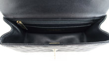 Load image into Gallery viewer, Chanel Lambskin Quilted Mini Top Handle Rectangle Flap Black