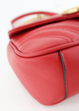Load image into Gallery viewer, Gucci Calfskin Matelasse Mini GG Marmont Red