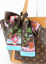 Load image into Gallery viewer, Louis Vuitton Silk Monogram 2021 Hollywood Christmas Animation Bandeau