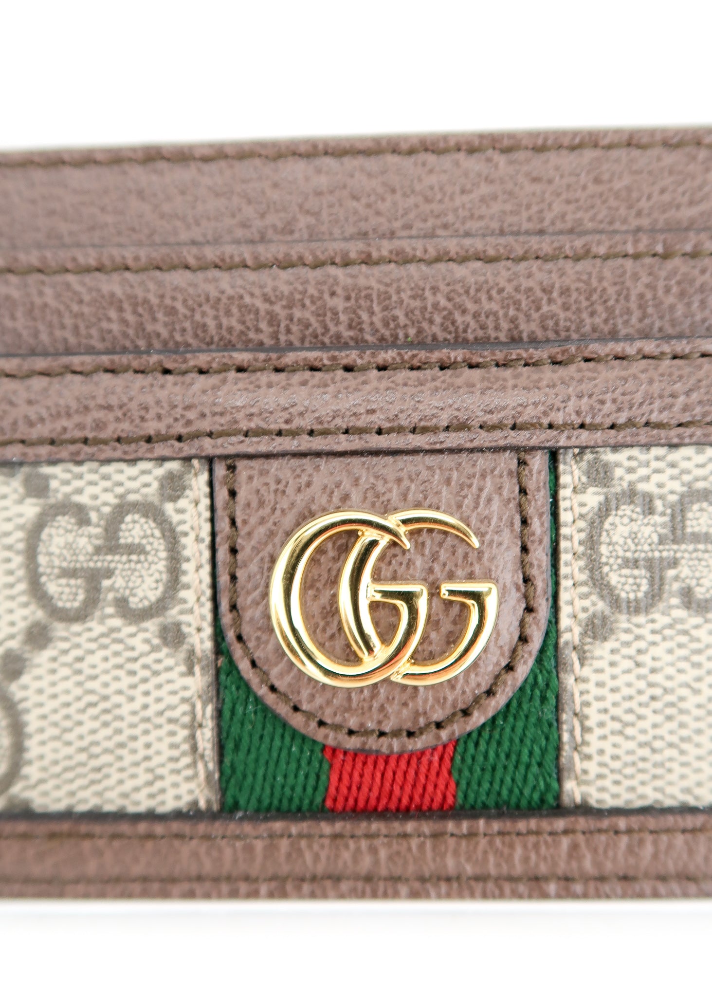 Gucci GG Supreme Monogram Web Ophidia Zip Around Key Case