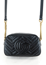 Load image into Gallery viewer, Gucci GG Marmont Small Matelasse Shoulder Bag Black