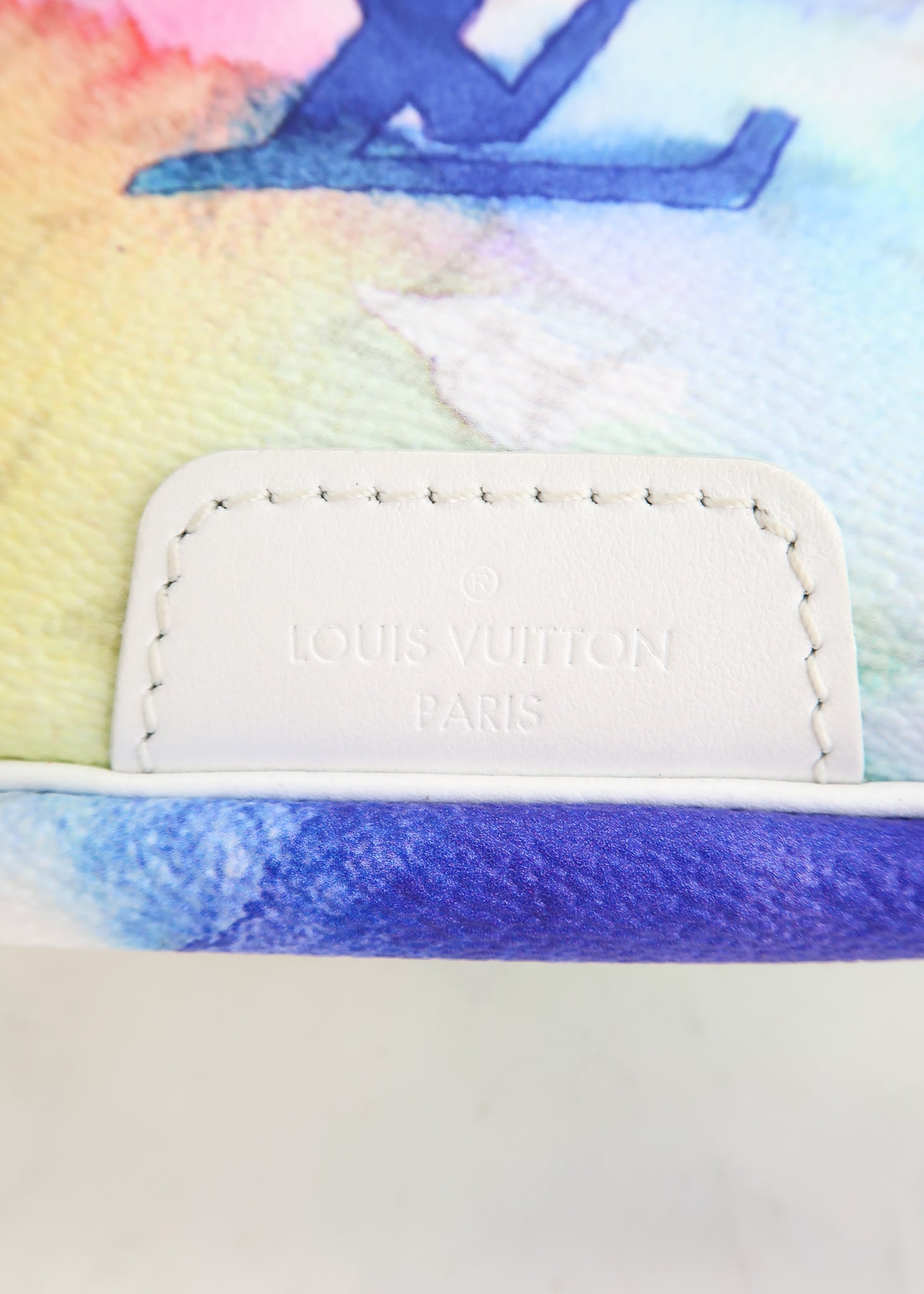 Louis Vuitton Virgil Abloh Multicolor Monogram Watercolor Discovery Bumbag  45lk6 at 1stDibs