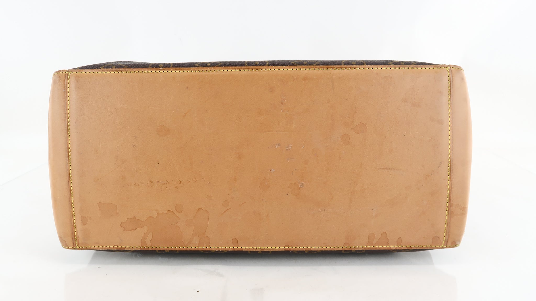 Authentic Louis Vuitton Monogram Cabas Mezzo Hand Painted #AR0010 W/ Long  Wallet