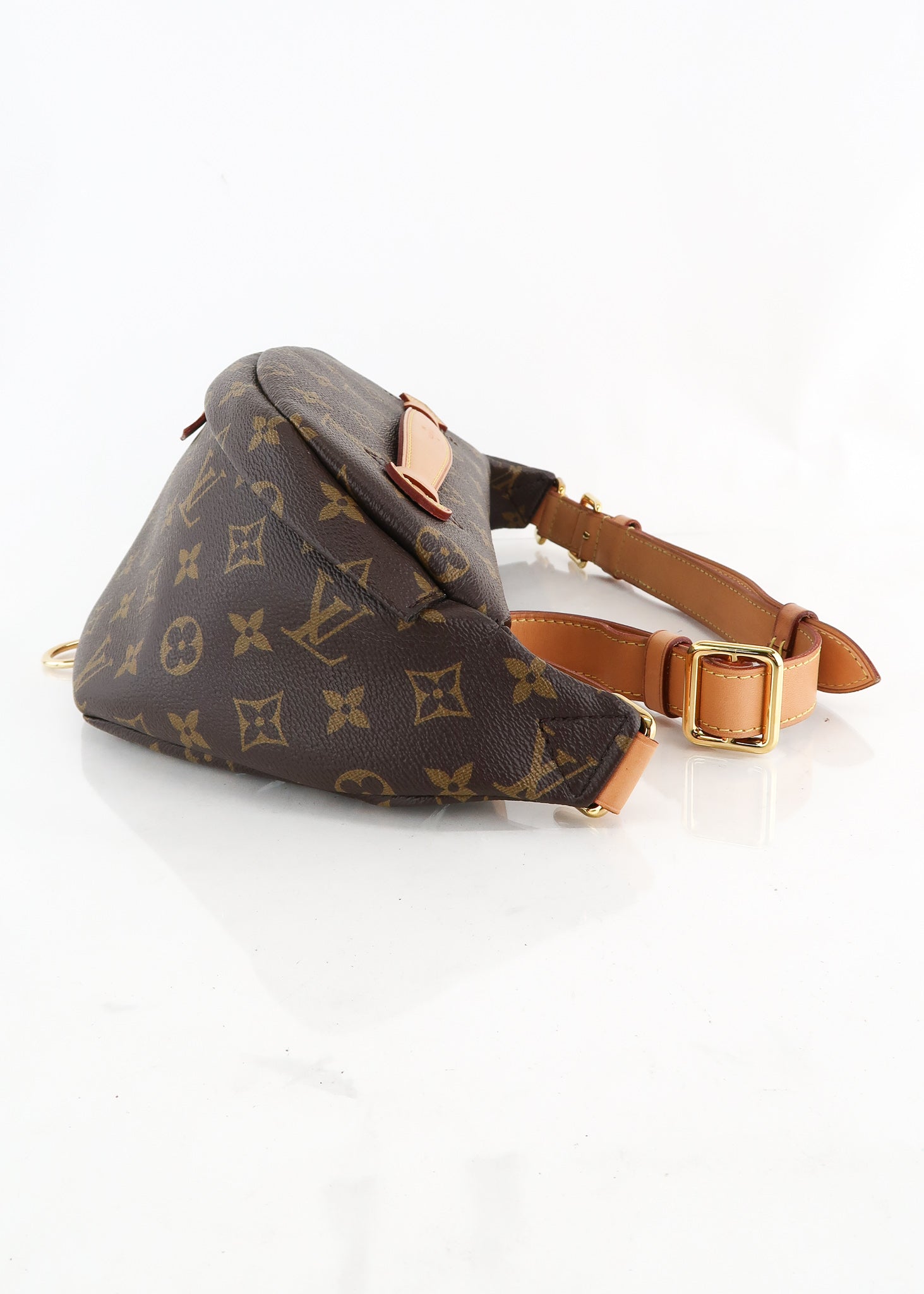 LOUIS VUITTON LV Ray Bum Bag Pouch Monogram Glace Leather Brown M46550  64AC928