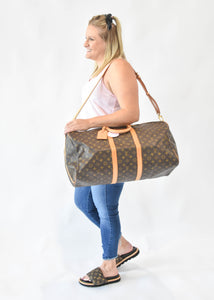 Louis Vuitton Monogram Keepall 55 Bandouliere