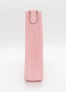 Hermes Pink Taurillon Clemence TPM Shoulder Bag