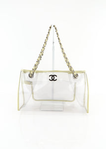 Chanel Naked Clear Large Tote Gold