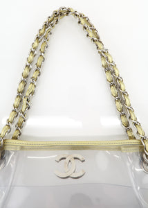 Chanel Naked Clear Large Tote Gold